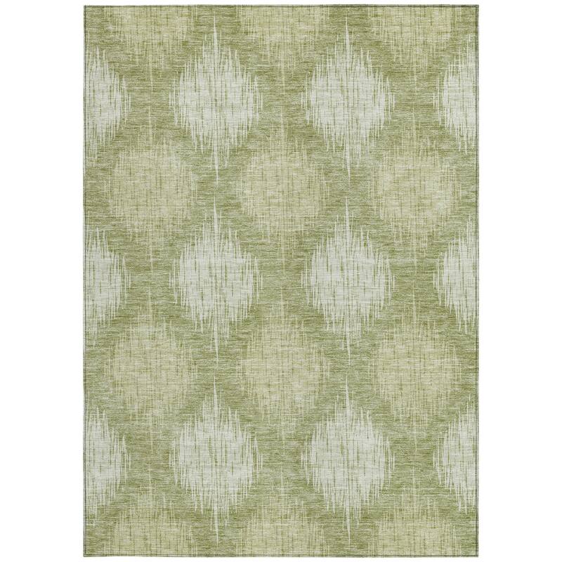 HomeRoots Ikat Transitional Rectangle Outdoor Rug