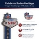 preview thumbnail 4 of 6, American Art Decor Wrangler NFR 2025 Western Metal Wall Art Sign - 12.5" x 25"