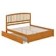 preview thumbnail 34 of 84, Richmond Solid Wood Platform Bed with Footboard & Twin XL Trundle