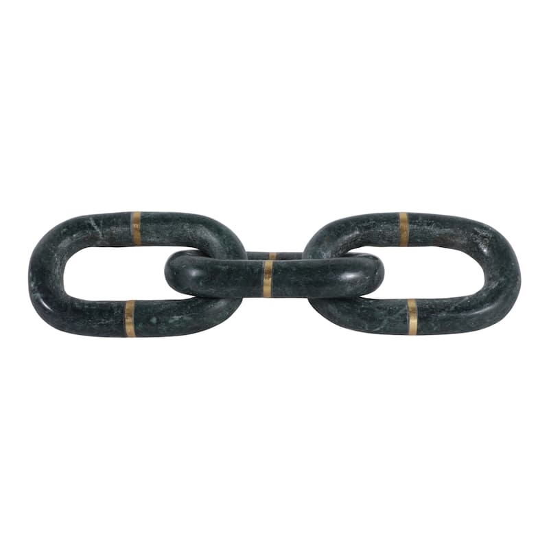 Modern Marble Chain Link Decorative Object