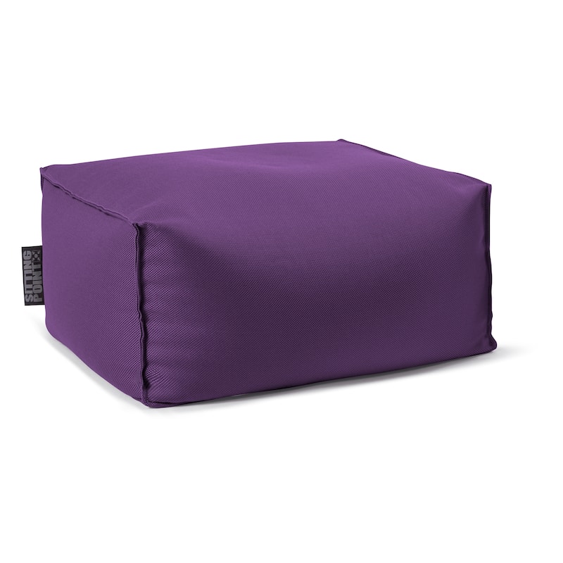 Gouchee Home Chamonix Outdoor Indoor Ottoman. - N/A - Purple