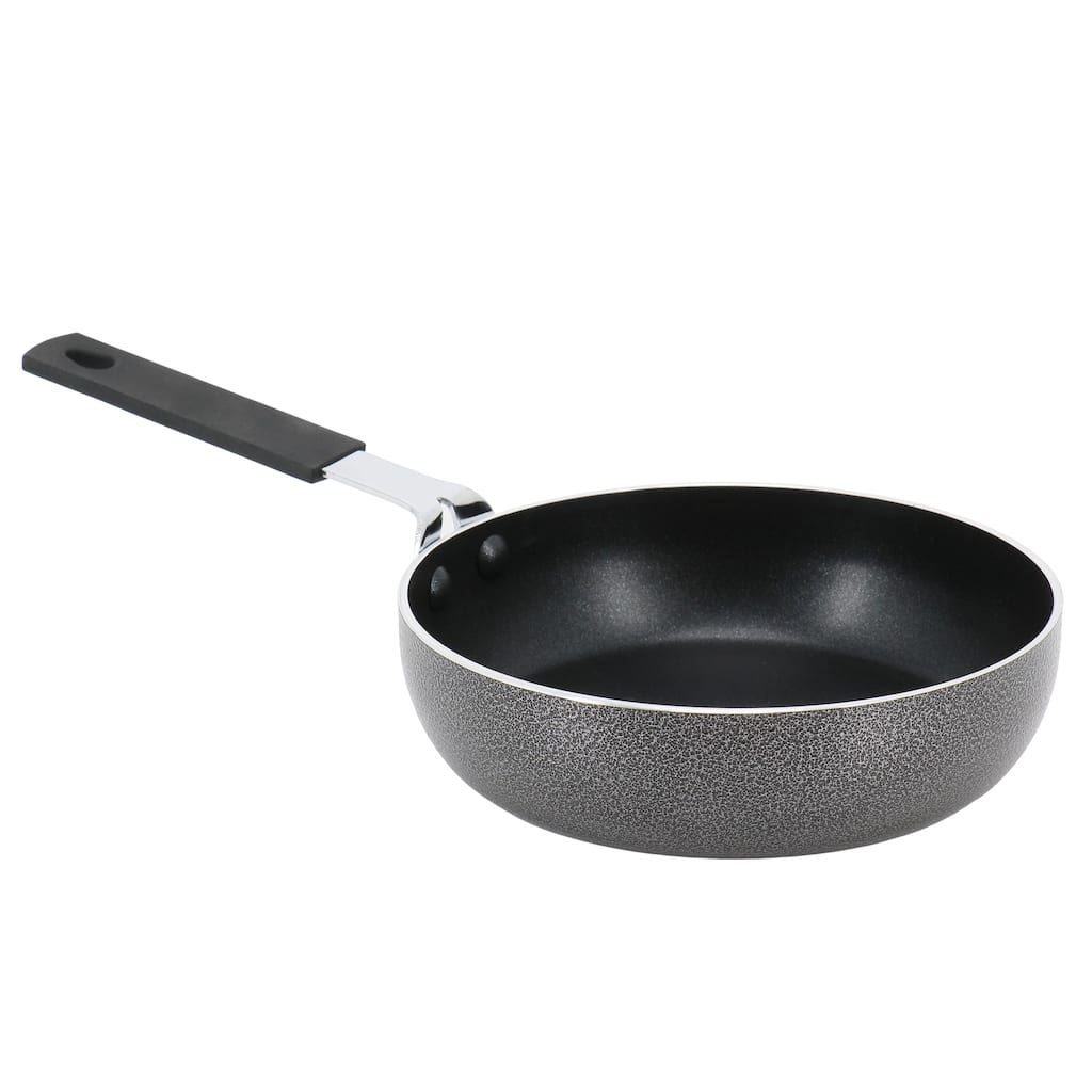 6.5 Inch Aluminum Mini Frying Pan with Bakelite Handle in Black