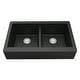 preview thumbnail 67 of 75, Karran Retrofit Farmhouse Quartz 34 in. Double Bowl 50/50 Sink Kit