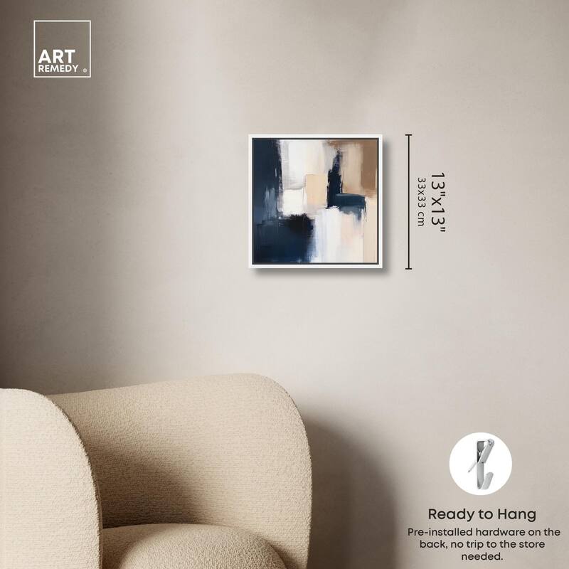 Blue Mood Depth I Canvas by Art Remedy