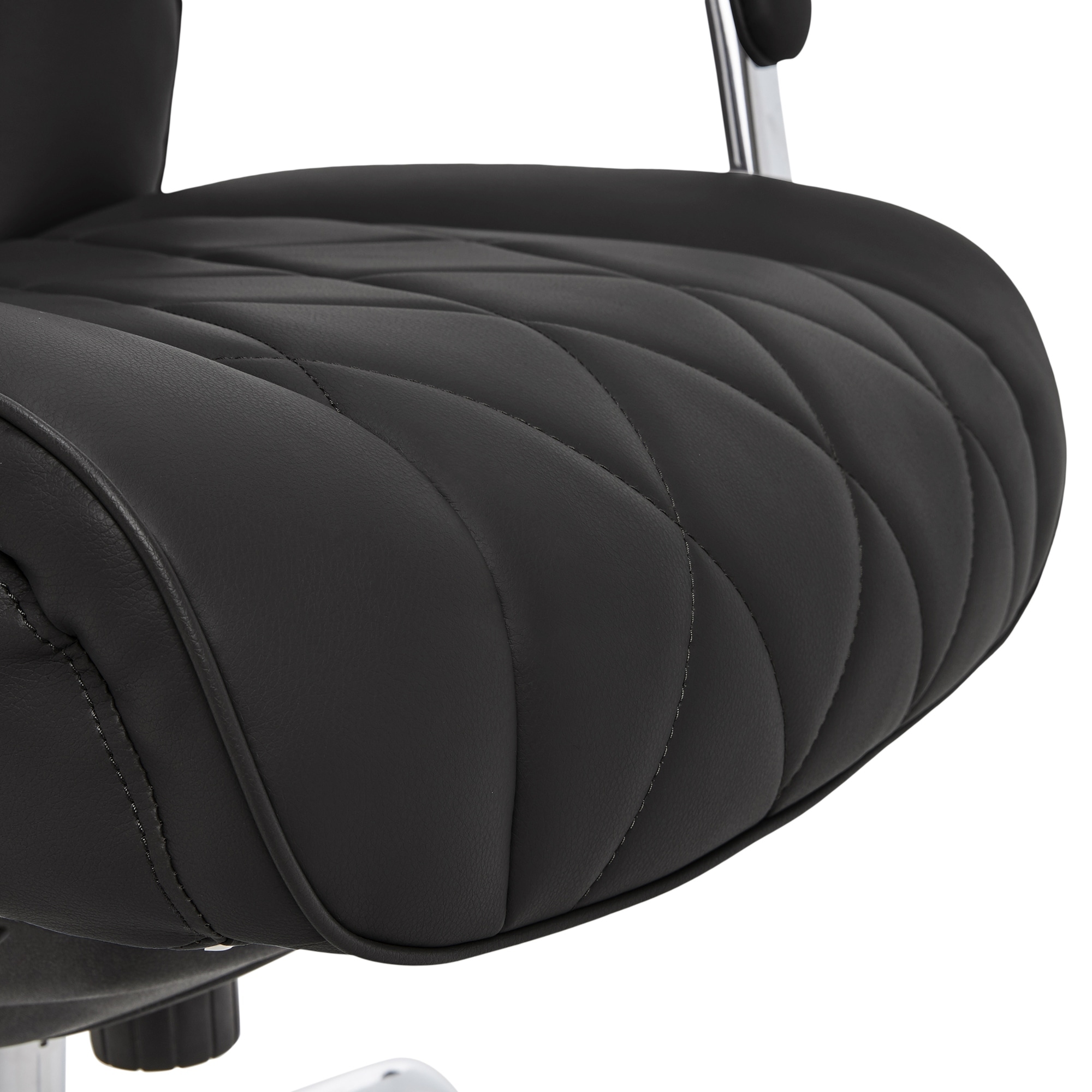 Sutherland quilted on sale leather office chair
