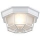 preview thumbnail 12 of 10, Trans Globe Lighting Single Light Down Lighting Flush Mount Ceiling White