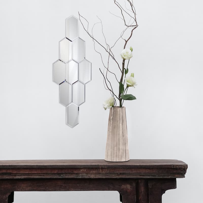 Allan Andrews Decorative Elongated Tile Hexagon Skylark Mirror