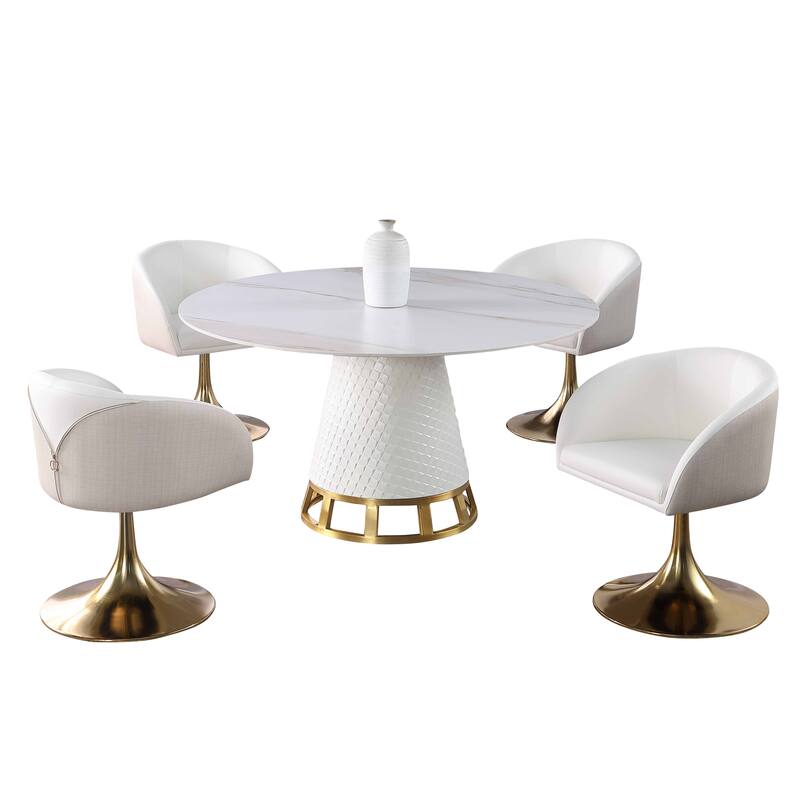 Somette Klone Modern Round Dining Table