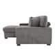 118.4"W Plush Modular Sectional Sofa with Pillows
