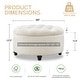 preview thumbnail 29 of 64, Tufted Large Round Storage Ottoman Footrest Beige/ Grey/ Blue