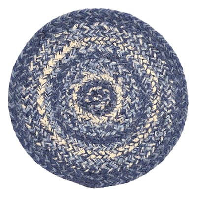 Great Falls Blue Jute Trivet 8