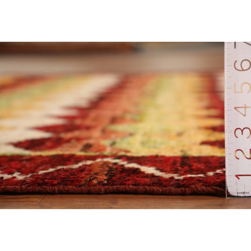 Trellis Geometric Moroccan Oriental Area Rug Hand-Knotted Wool Carpet - 6'9" x 10'1"