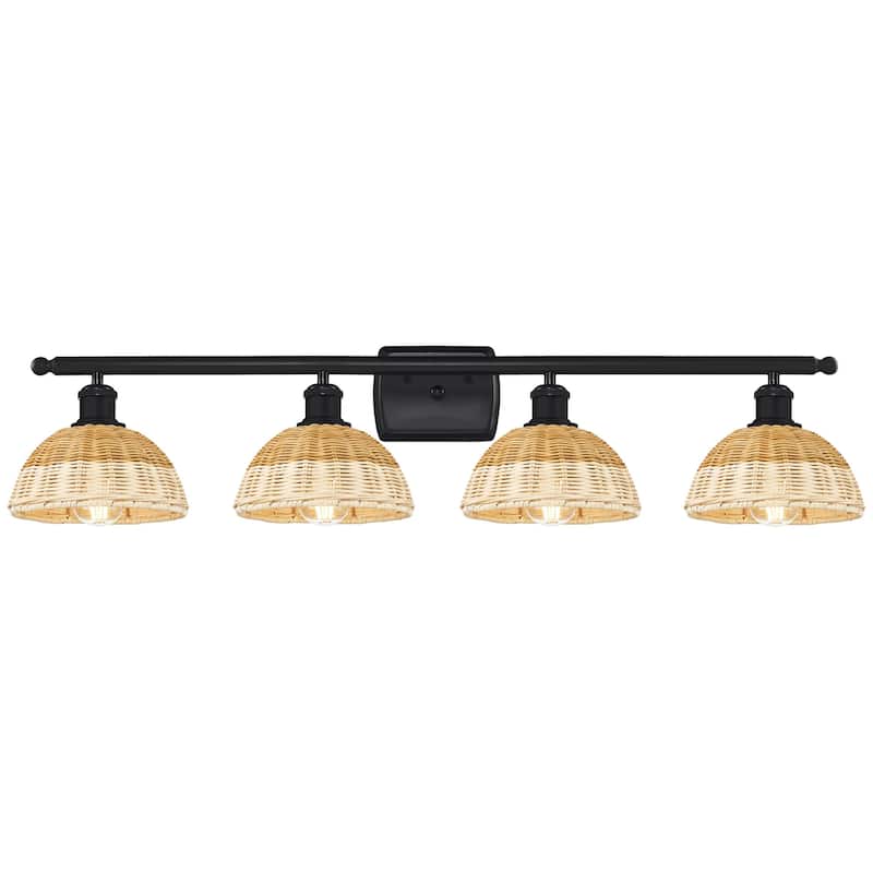 Innovations Lighting 516-4W-8-38 Bristol Natural II Vanity Bristol - Matte Black / Natural