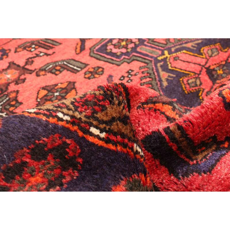 ECARPETGALLERY Hand-knotted Andelz Red Wool Rug - 4'4 x 6'6