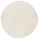 SAFAVIEH August Shag Solid 1.2-inch Thick Area Rug - 11' x 11' Round - Ivory