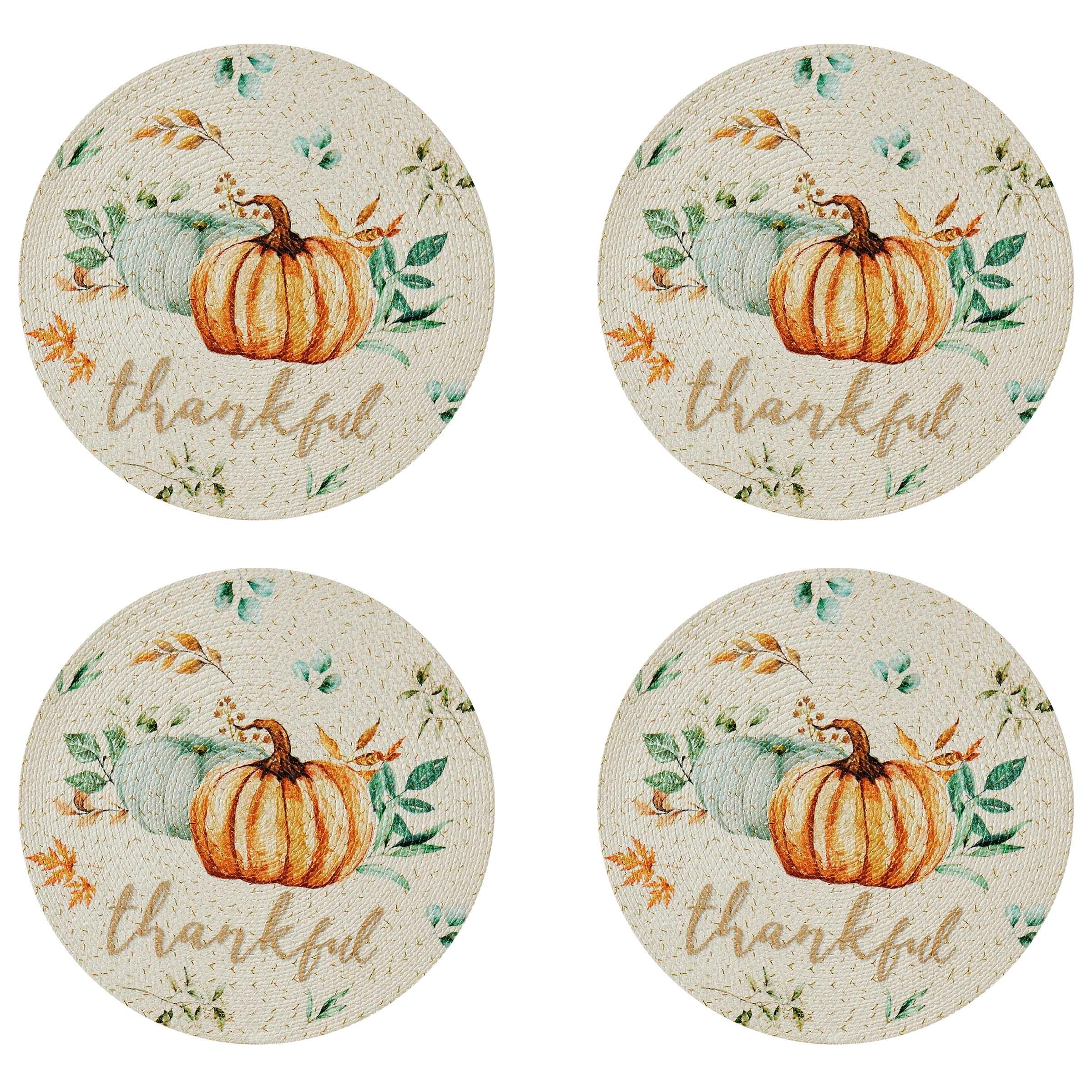Avanti Grateful Patch Set of 4 Round Placemats