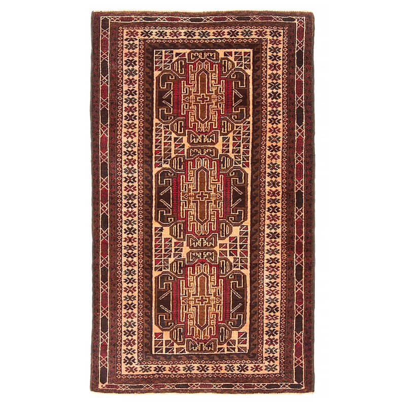 Teimani Beige Rug 2'8" x 4'9" - 2'8 x 4'9 - Beige - 2'8 x 4'9