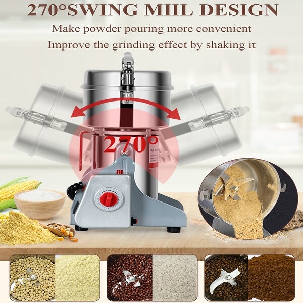 750G/1000G/2500G Electric Dry Grain Mill Grinder Powder Machine