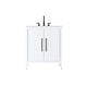 preview thumbnail 1 of 9, Elegant Lighting VF29330 Millie 30" Free Standing Single Basin Vanity White