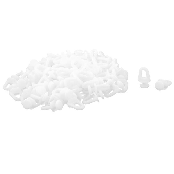 100 Plastic Window Glider Curtain Track Carrier Slide Wheels Rollers Rail Runner 