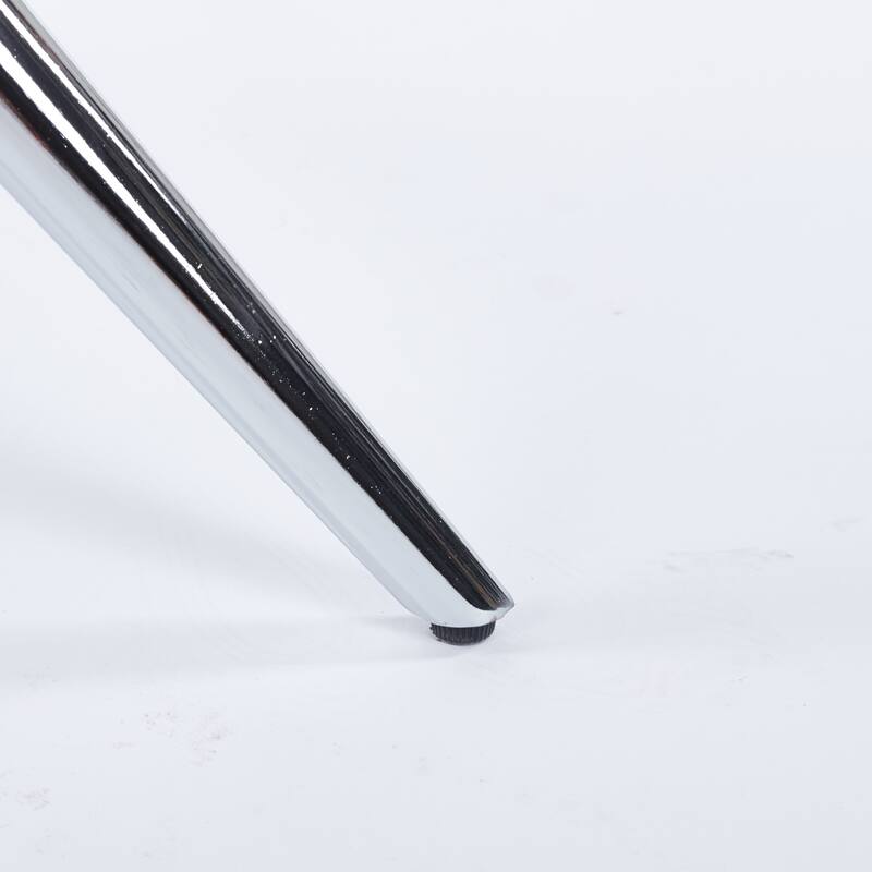 Modern Round Glass Dining Table 2 to 4 Person, Kitchen Table with Tempered Glass Top & Metal Legs for Dining Room, Living Room