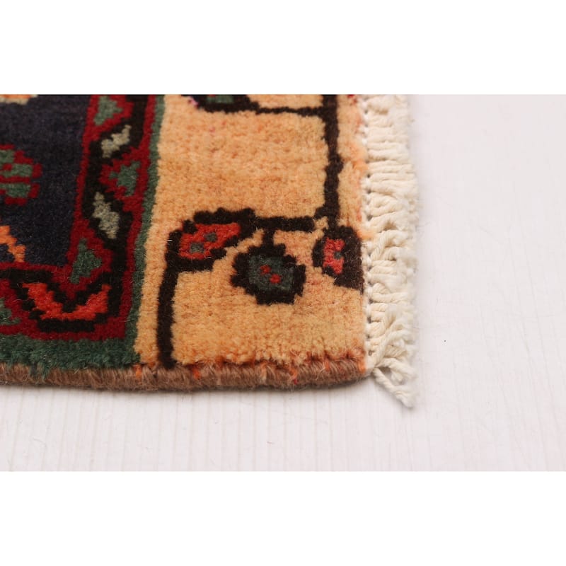 ECARPETGALLERY Hand-knotted Melis Vintage Navy Wool Rug - 5'3 x 9'4