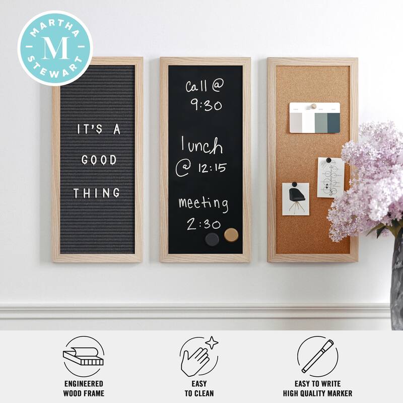 Flash Furniture BR-DK20221011-1-MS Everette 8" x 18" Wall Board Set