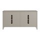 preview thumbnail 8 of 9, Banks Rattan 4-Door 60" TV Stand Console in Driftwood