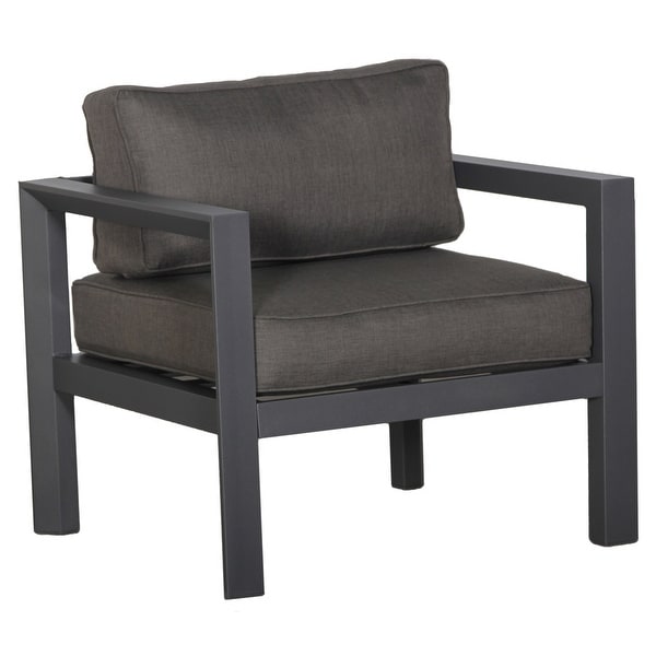 Cabo Outdoor Club Chair Patio Furniture Durable Aluminum Frame