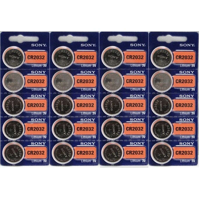 Shop Sony 3v Lithium Cr2032 Batteries 4 Blisters Of 5 20 Cells Overstock 13448999