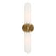preview thumbnail 7 of 9, Uttermost Wellsville 2 Lt Brass Sconce - 22"W x 4.375"D x 5"H