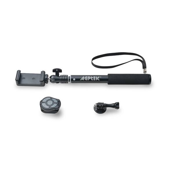 Agptek Aluminum Selfie Stick Monopod With Bluetooth Remote Shutter For Iphone Android Smartphone Gopro Overstock