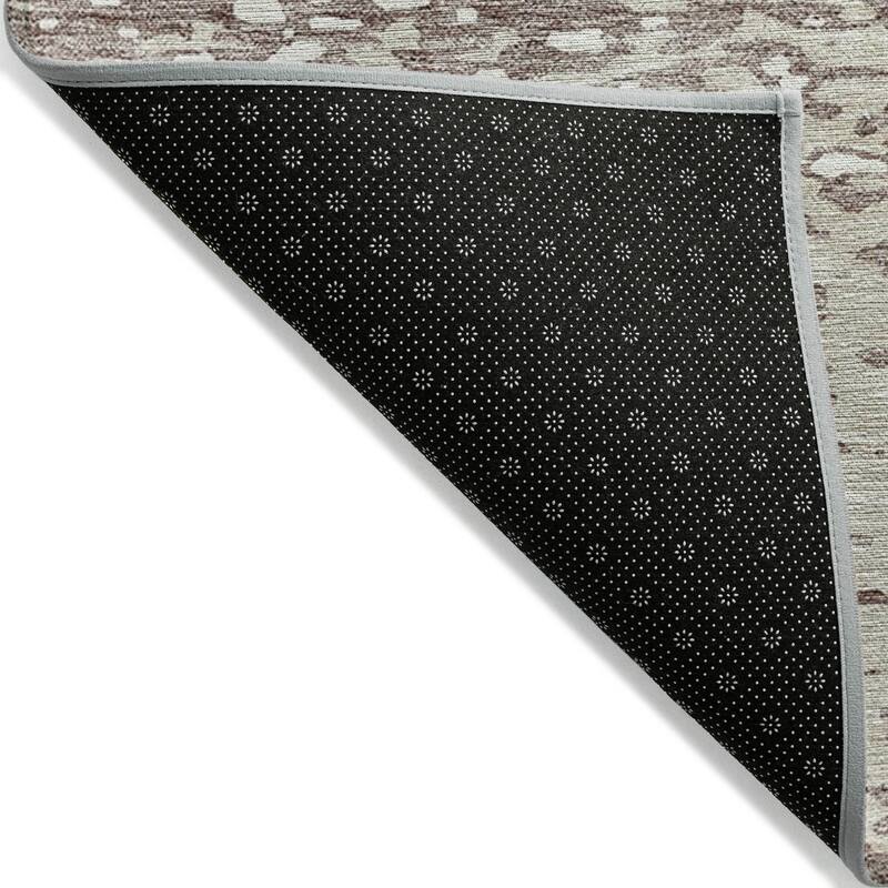 Machine Washable Indoor/ Outdoor Modern Abstract Chantille Rug