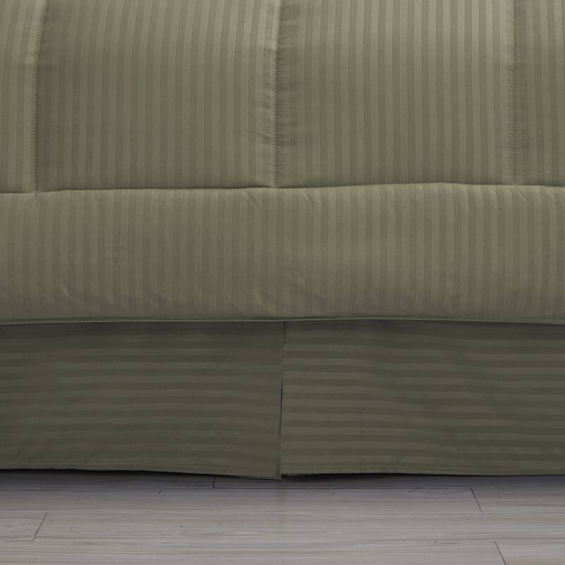 Sweet Home Collection 8 Piece Embossed Dobby Stripe Bed In A Bag All Season Complete Set
