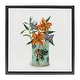 preview thumbnail 1 of 34, Stupell Lilies In Retro Tin Framed Floater Canvas Wall Art, Design By Val Rhodes Black - 18 x 18