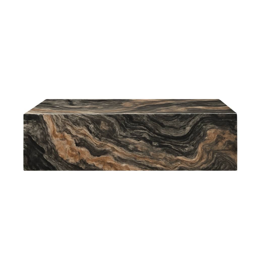 Genuine Quartzite Stone Block Coffee Table - Van Gogh Quartzite