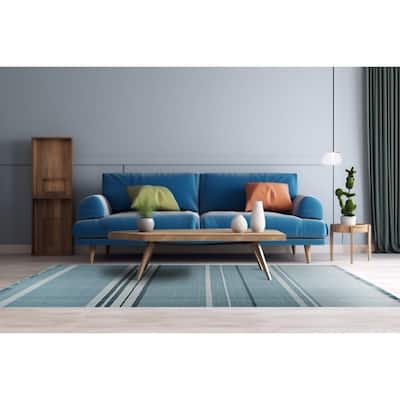 Home Decor EORC Area Rugs for Living Room & Home Décor – Non-Slip Hand-Knotted Wool Flat Weave Oriental Rug Provides Comfort