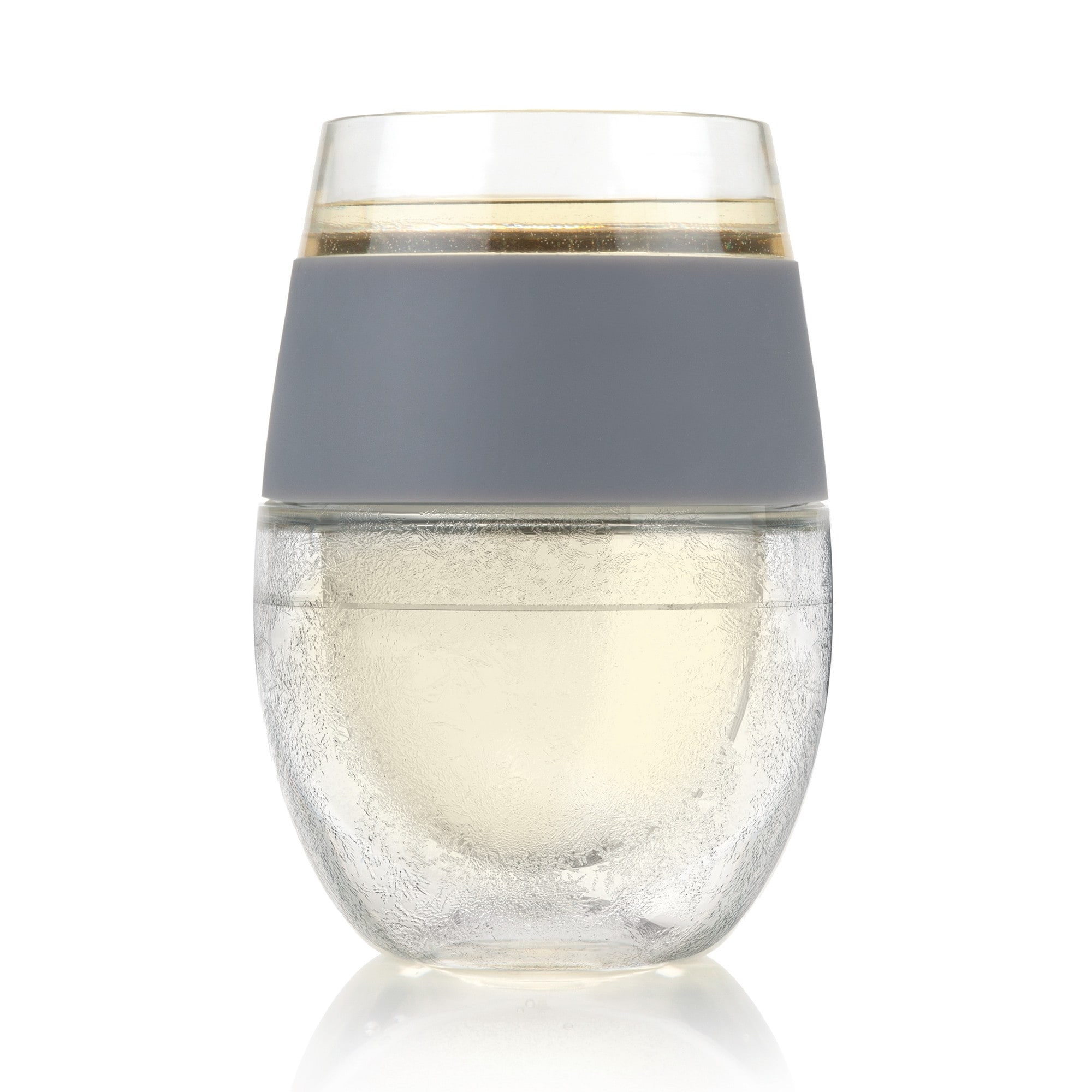 Host Freeze Insulated Martini Cocktail Glasses, Chiller Double Wall  Stemless Cocktail Glass, Set of 2, Clear, 9 oz
