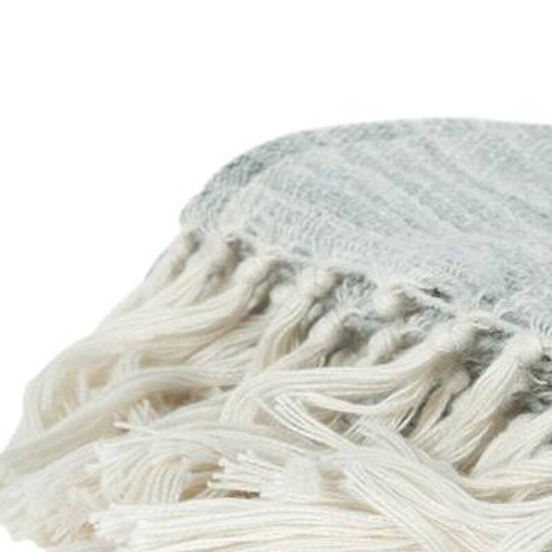 HomeRoots Gray Woven 100% Poly Pet Throw Blanket