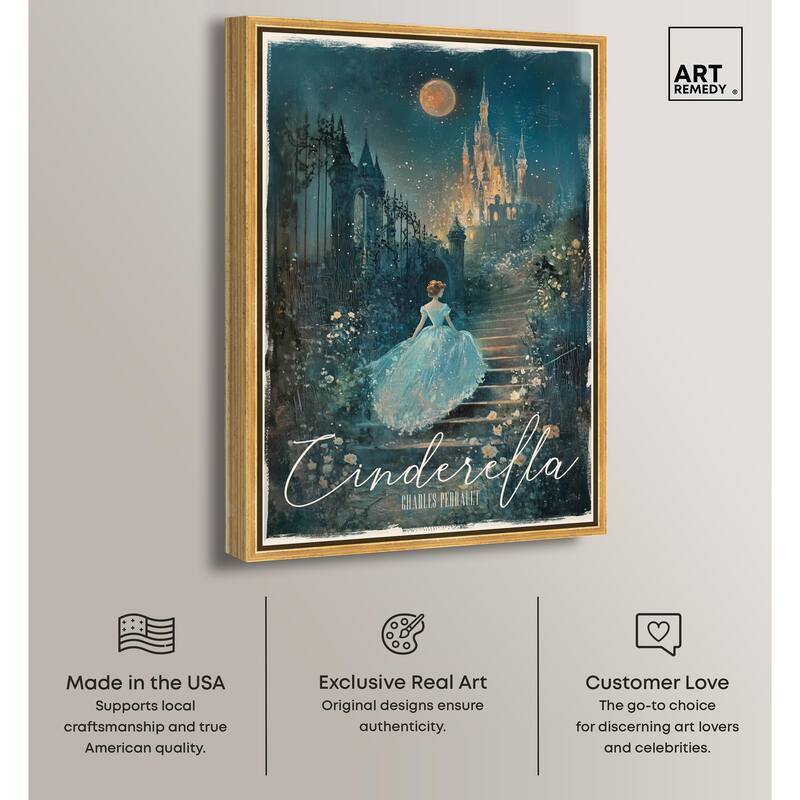 Classic Cinderella Canvas by Art Remedy