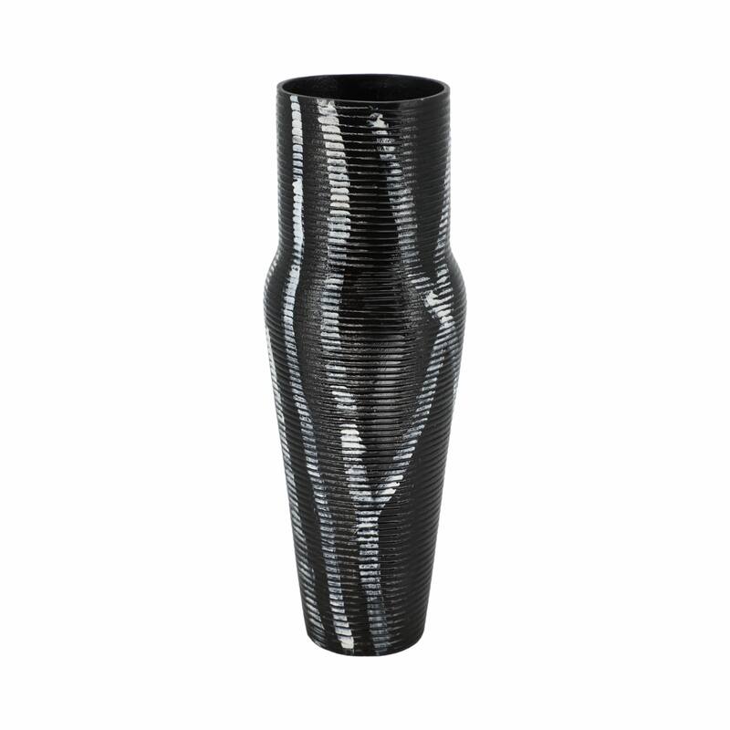 Aluminum Metal Balaz Asymmetrical Sculpted Vase