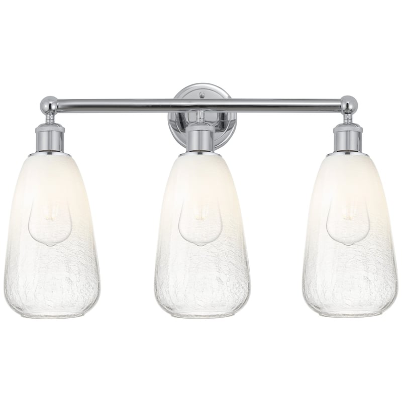 Innovations Lighting 616-3W-16-24 Brookhaven Almond Vanity Brookhaven - Polished Chrome / Opal