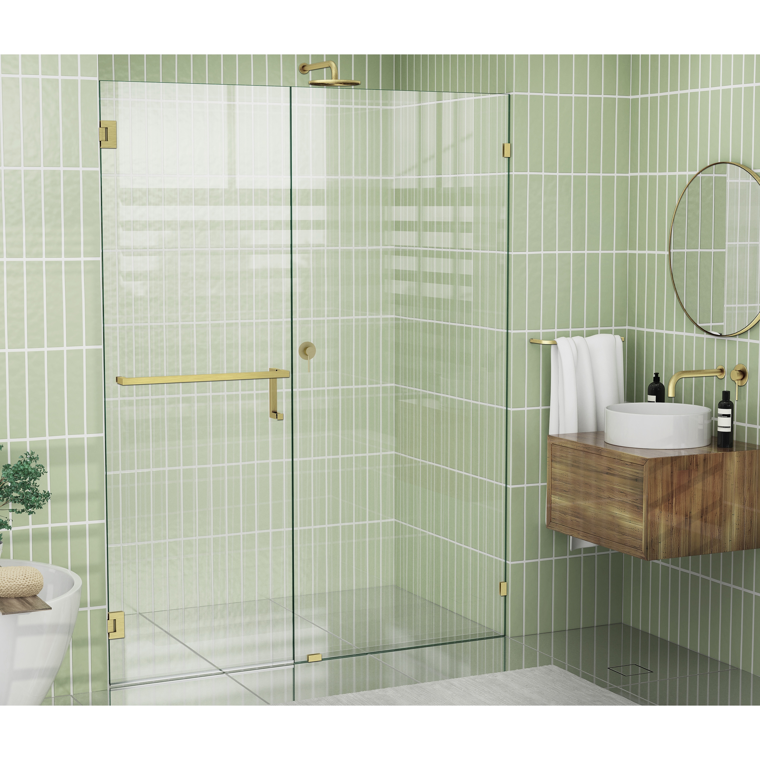 Glass shower door towel bar replacement hot sale