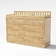 preview thumbnail 9 of 16, Solid Pine Wood Dresser with Changing Topper, 10-Drawer Nursery Dresser with Anti-Tipping Device Baby Changing Table