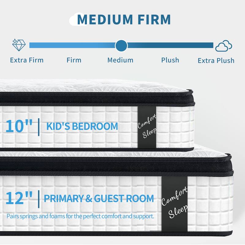 Memory Foam Mattress Individual Pocket Spring Hybrid Mattress