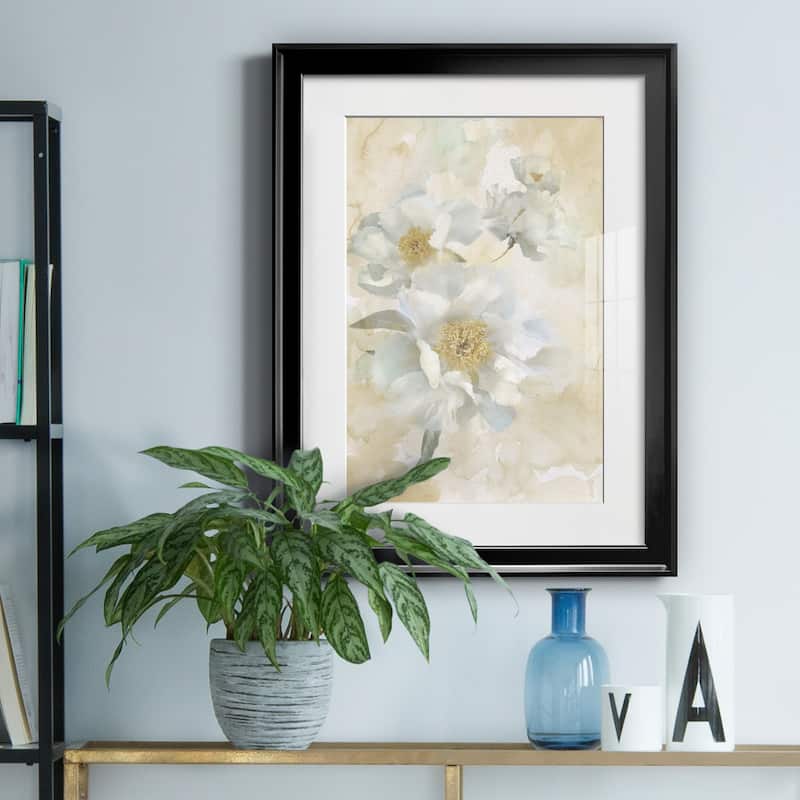 Soft Peonies I Premium Framed Print - Ready to Hang