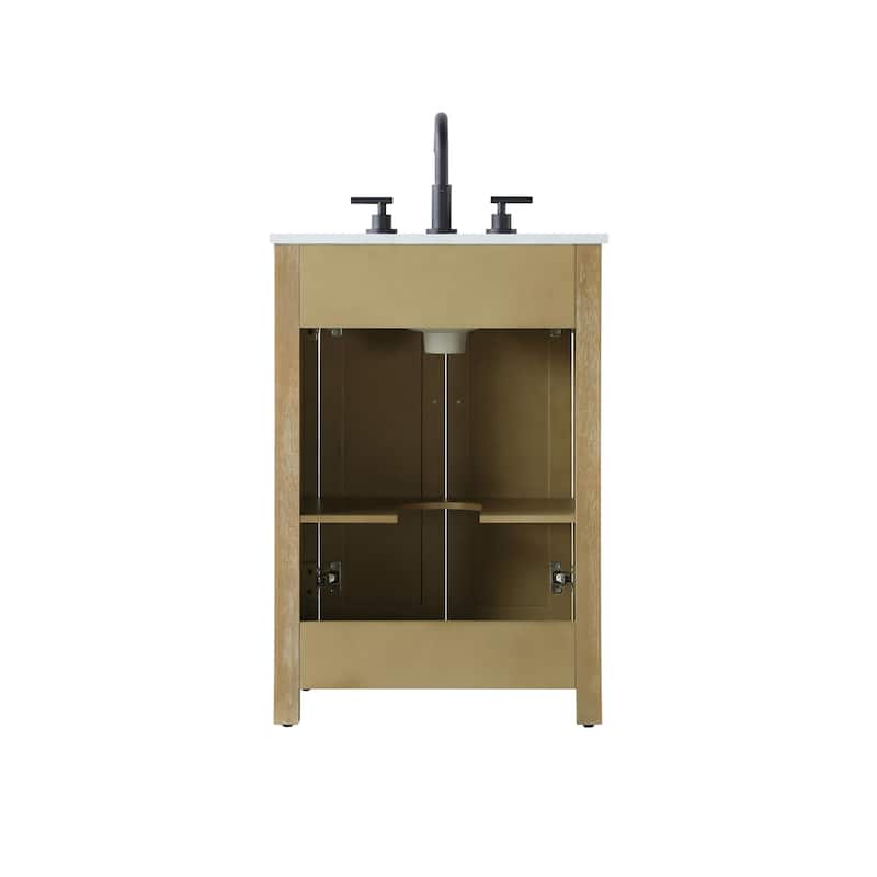 Elegant Lighting VF29524 Alina 24" Free Standing Single Basin Vanity