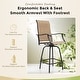 preview thumbnail 43 of 67, 7-Piece Patio Bar Stool Set Textilene Swivel Stools