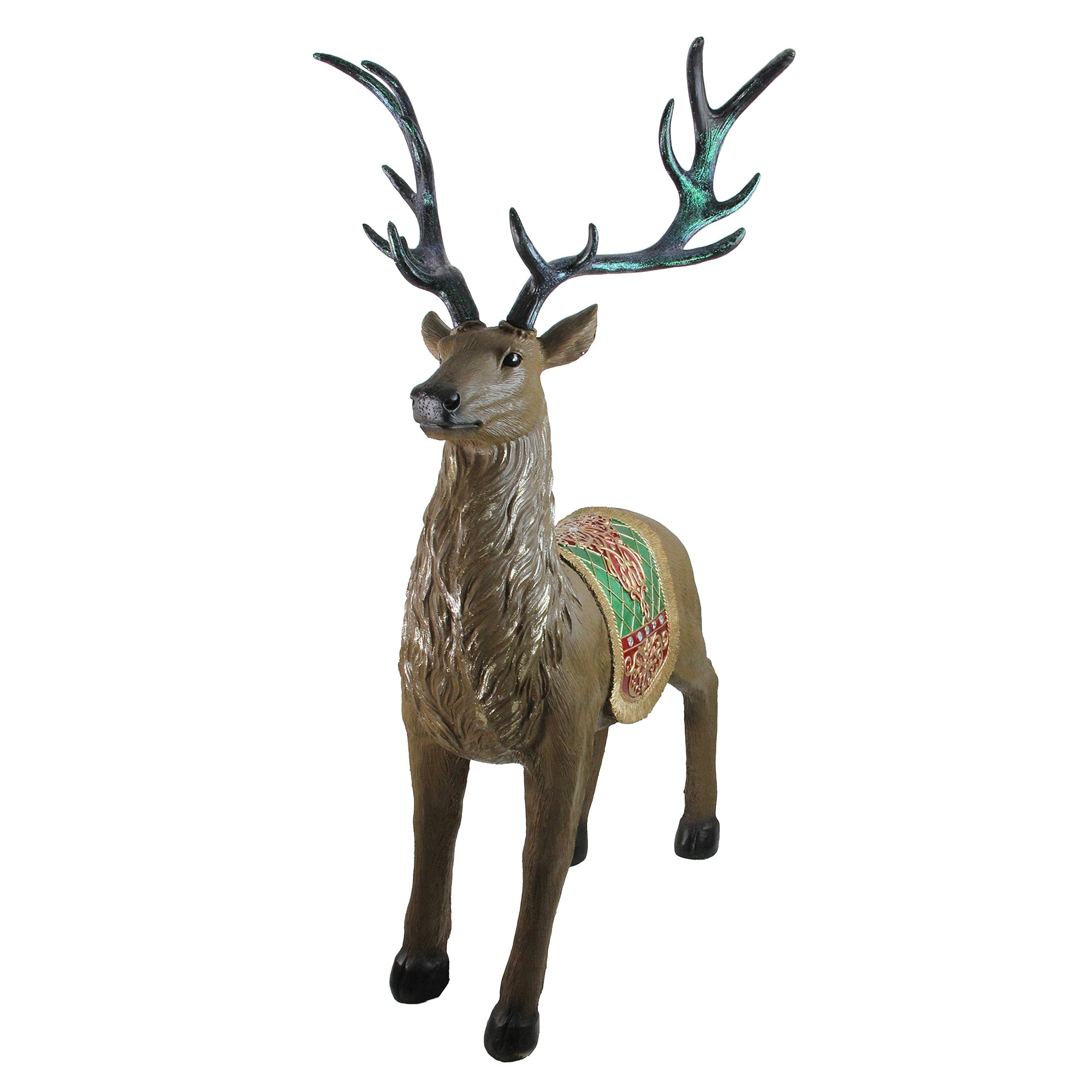 Shop 5 Commercial Grade Standing Reindeer Fiberglass Christmas Outdoor Decoration Overstock 27195843