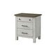 preview thumbnail 1 of 2, Timber Ridge 3-Drawer Wood Nightstand, Weathered Washed Sierra